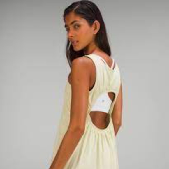 Brand New Lululemon Women's Pima Cotton Open-Back Dress - Picture 12 of 15